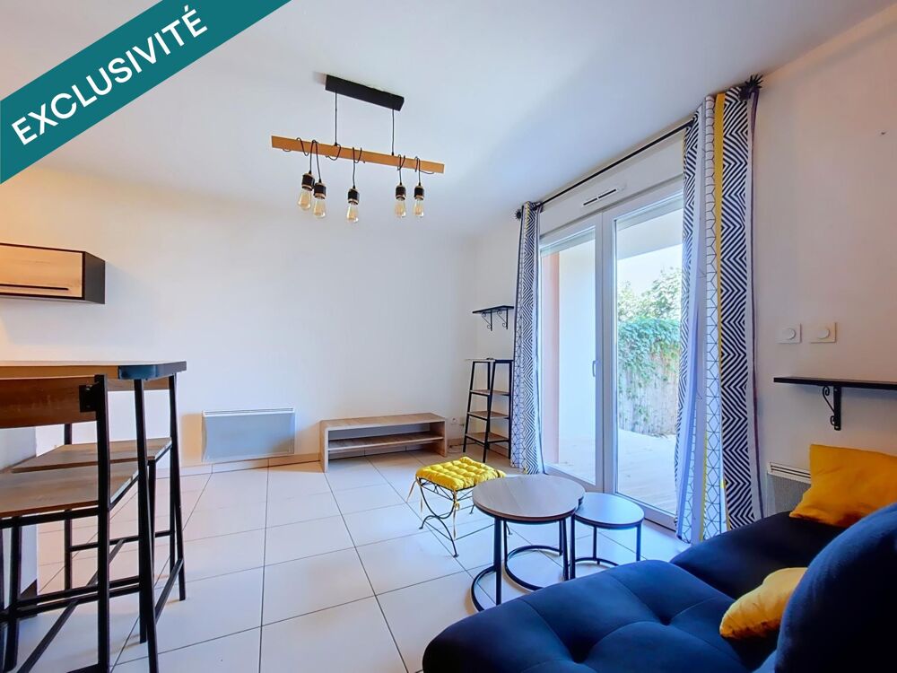 Vente Appartement T1 bis en rez-de-jardin avec parking et terrasse Saleilles