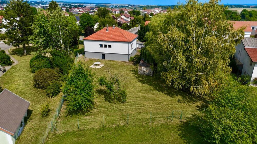 Vente Maison FAULQUEMONT – Maison de plain-pied sur sous sol complet, cadre verdoyant et 76 ares de propriété Faulquemont