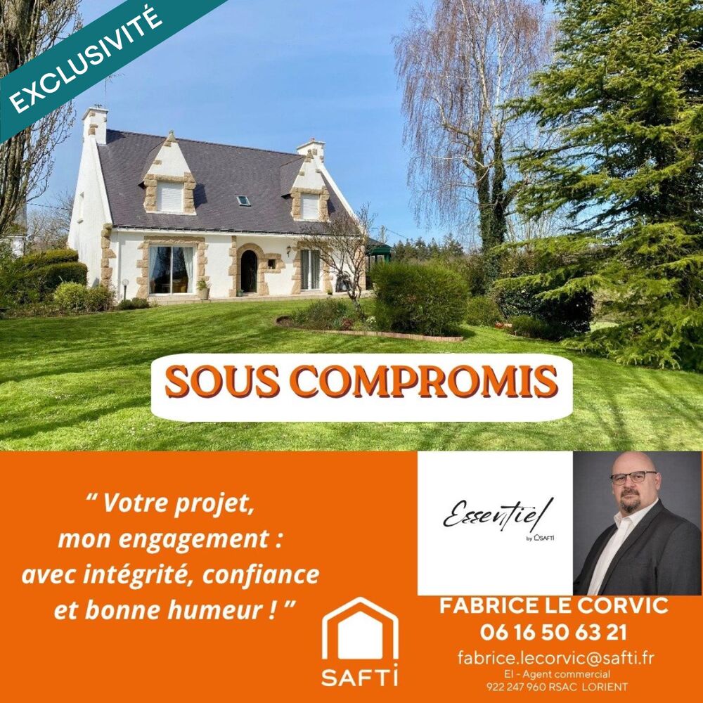 MAISON FAMILLIALE DE 195 M2 SUR TERRAIN DE 4443 M2 EN CAMPAGNE DE BAUD