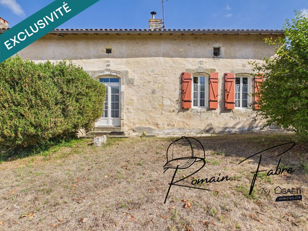 Vente Maison Maison en pierre de 230 m2 avec 4 chambres, garage attenant et arrières chais Chepniers