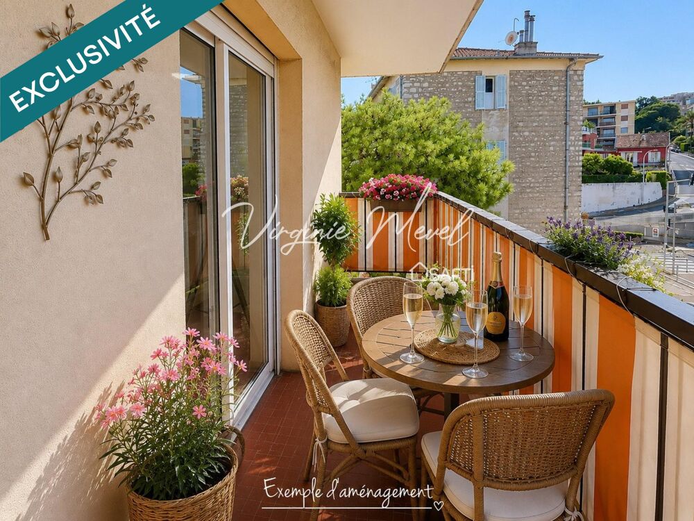 Nice ouest Araucaria 3 pièces 65m2 en avant dernier étage