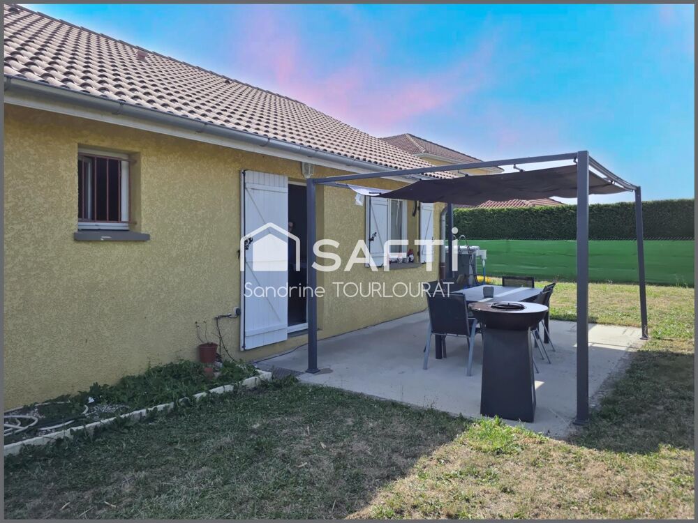 Maison plain pied 4 chambres, garage