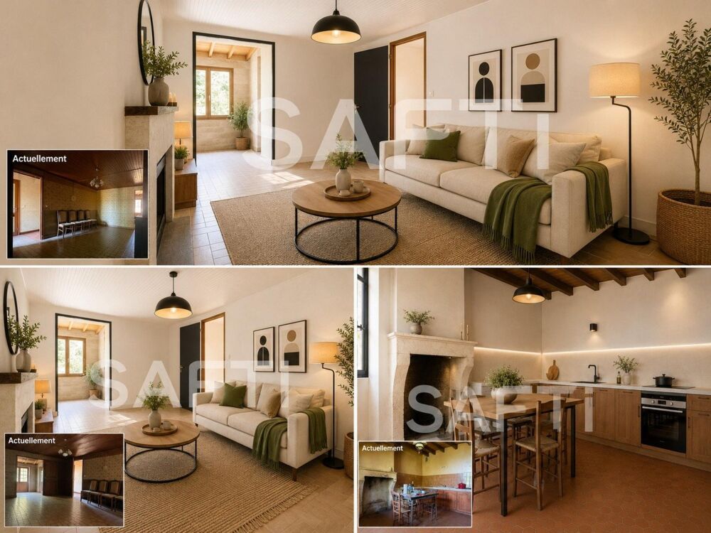 Maison en pierre à rénover 4 pièces 100m2