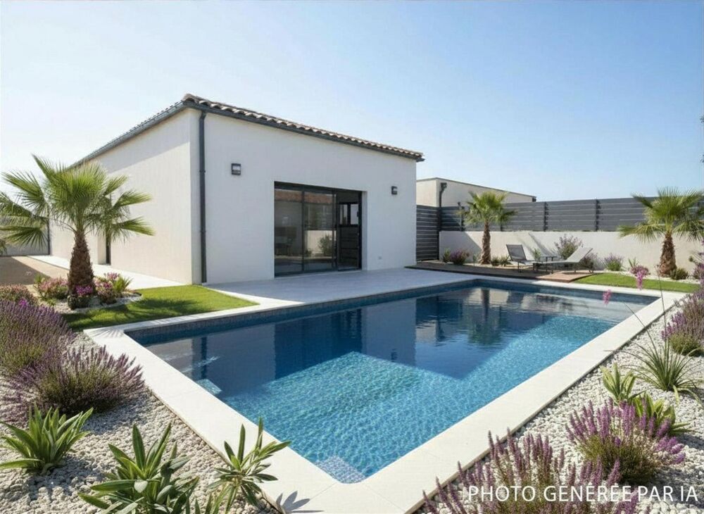 Villa plain pied 115m² sur terrain de 400m² avec grand garage