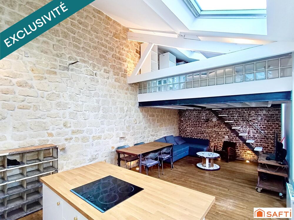 Superbe LOFT sur cour, au calme et à 1mn du métro
