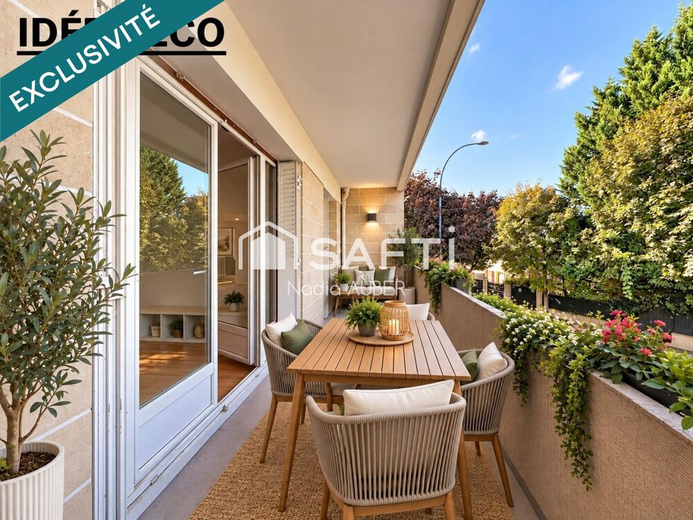 CHOISY-LE-ROI  3 PIÈCES RÉNOVÉ  GRAND BALCON  TRAVERSANT & LUMINEUX