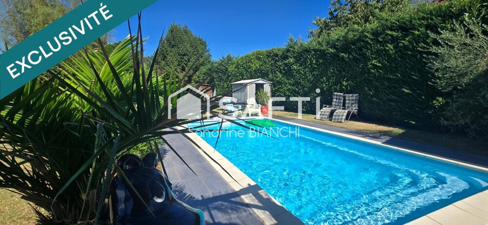 Plain pied sur 1356m² de terrain avec piscine