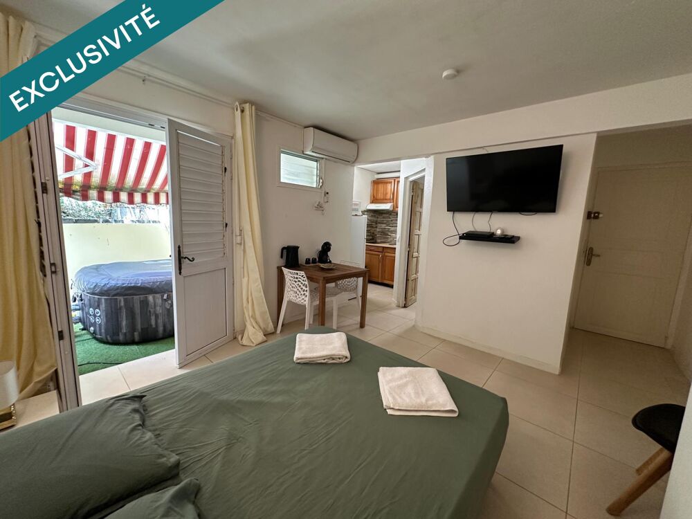 Studio rénové avec jacuzzi Anse Mitan, Trois-Îlets