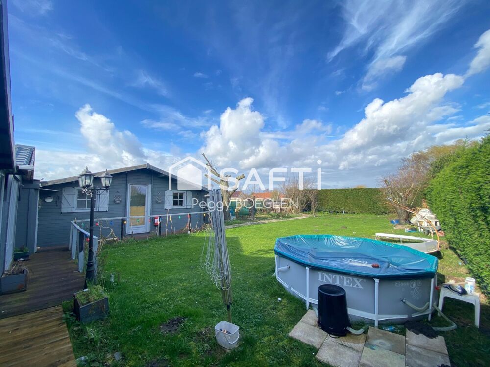 Vente Terrain Superbe Maison ossature bois de 90 m 2 Looberghe