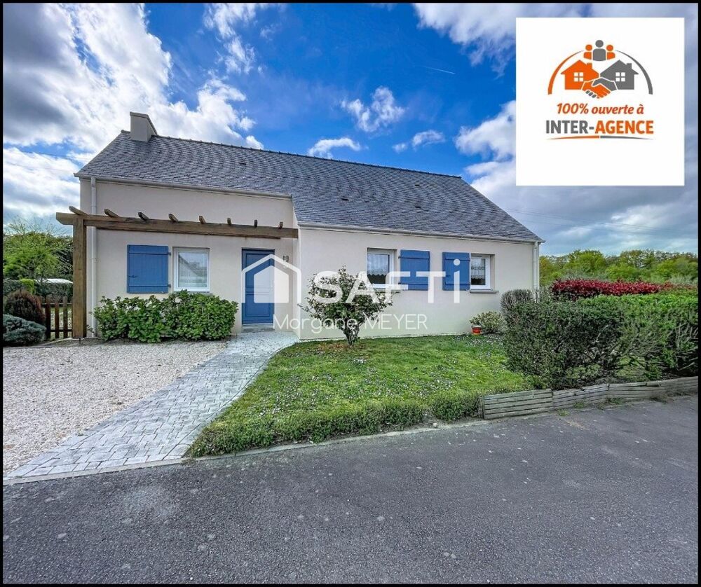 Maison de plain-pied quatre chambres avec jardin