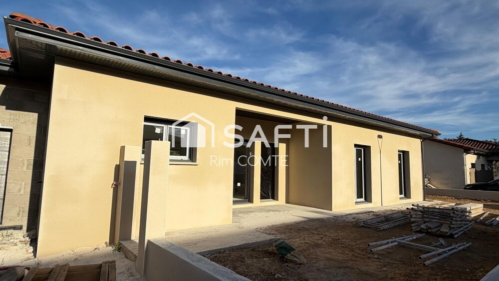 À VENDRE  Maison contemporaine de plain-pied 111m²  Livraison fin décembre!