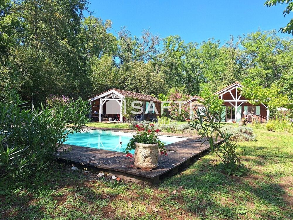 Vente Maison Cazals - Propriété contemporaine en bois au cœur de la nature avec gîte sur pilotis, dépendances Cazals