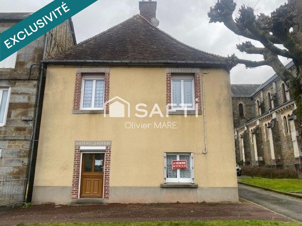 Maison 70m², 2 chs, terrain 302 m², dépendance, centre Messei