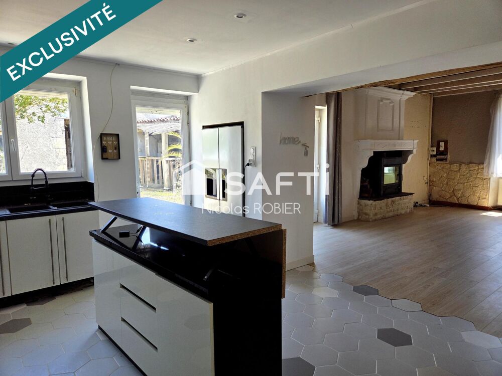 Vente Maison Lumineuse maison en pierre quatre chambres dont une en rdc, piscine, garage!! Gibourne