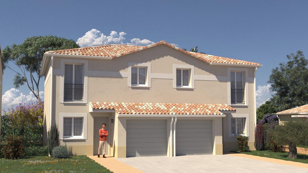 Maison neuve 80 m2 avec 3 chambres, jardin et garage