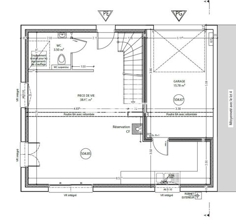   Maison Neuve 4 chambres Maison - 5 pi�ce(s) - 98 m�