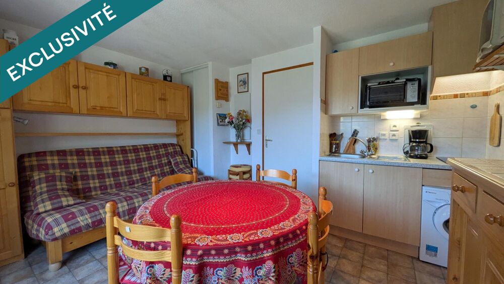 Vente Appartement Studio cabine de 23m2 au pied des Pistes avec balcon, cave et place de parking privative Saint-jean-d'aulps