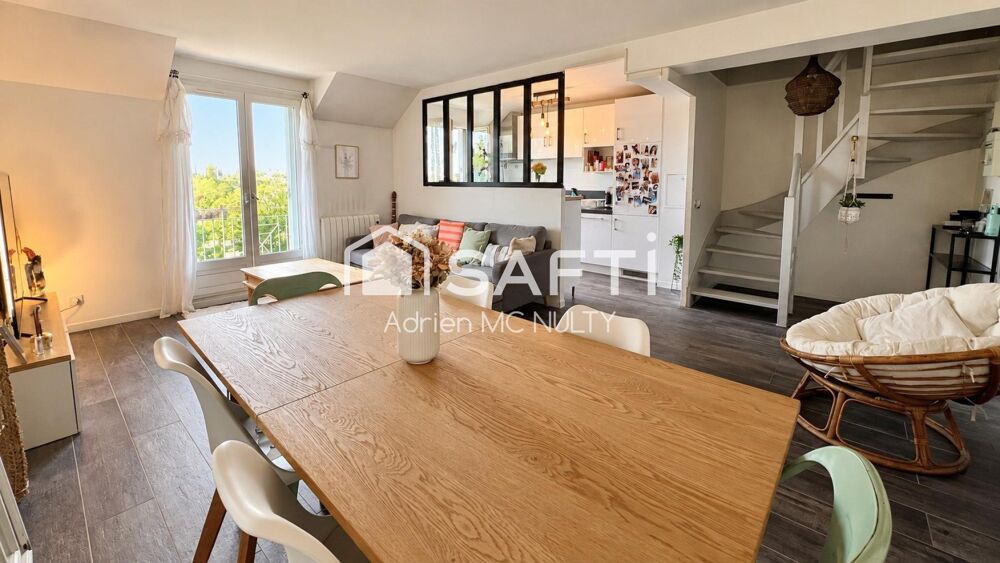 Vente Appartement Draveil : duplex 69 m², 3 ch., parking, gare 8 min Draveil
