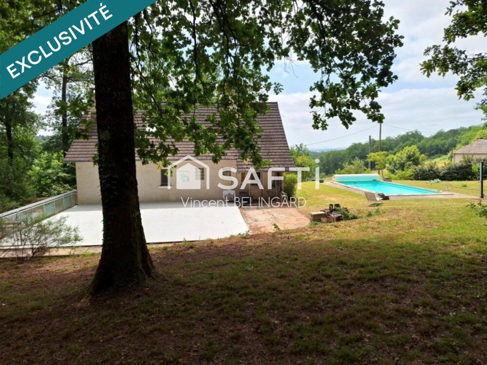 Maison 6 pièces avec cave garage atelier et piscine