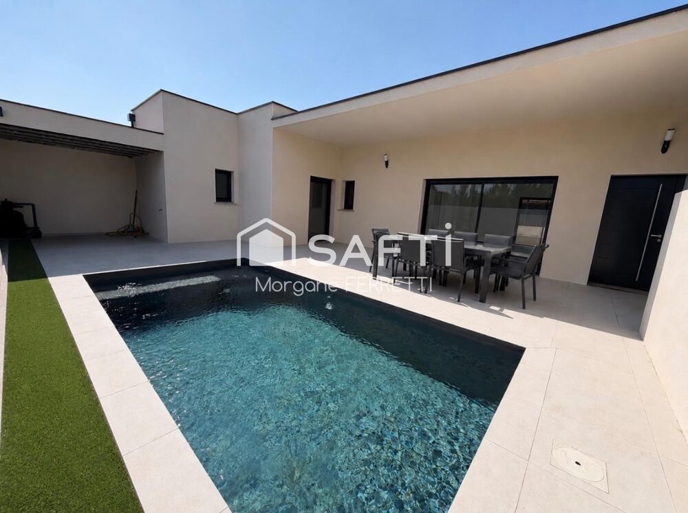 Vente Maison VILLA 110 M² ENVIRON AVEC PISCINE ET GARAGE SUR TERRAIN DE 570 M² Villedaigne