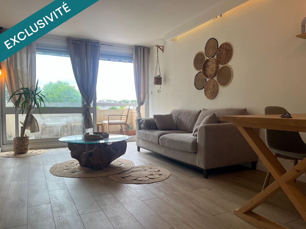 appartement de 43m2 avec deux balcons et une vue dégagée