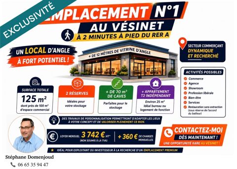 EMPLACEMENT N&deg;1 – VISIBILIT&Eacute; EXCEPTIONNELLE 19900 78110 Le vesinet