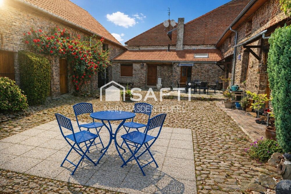 Vente Immeuble CORPS DE FERME EN SEMI PLAIN PIED AVEC PATURE, HANGAR ET STALLES - 8 PIECES PRINCIPALES - COUR INTERIEURE Hergnies