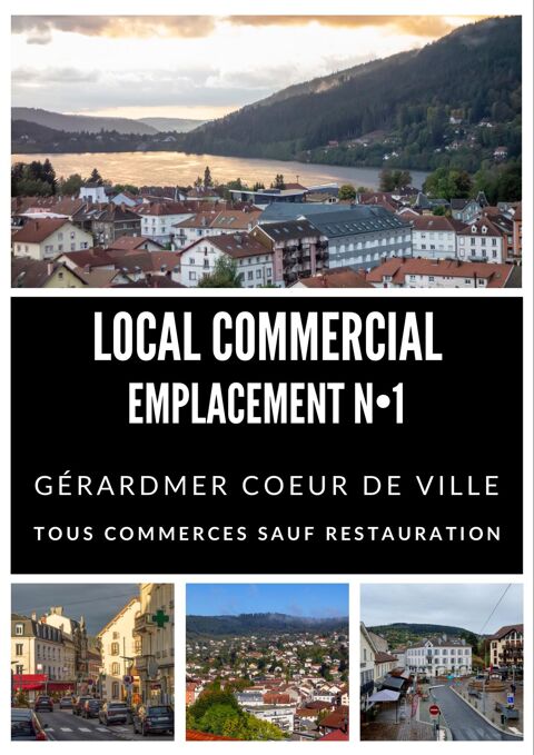 Local commercial d'exception au cœur de G&eacute;rardmer 45000 88400 Gerardmer