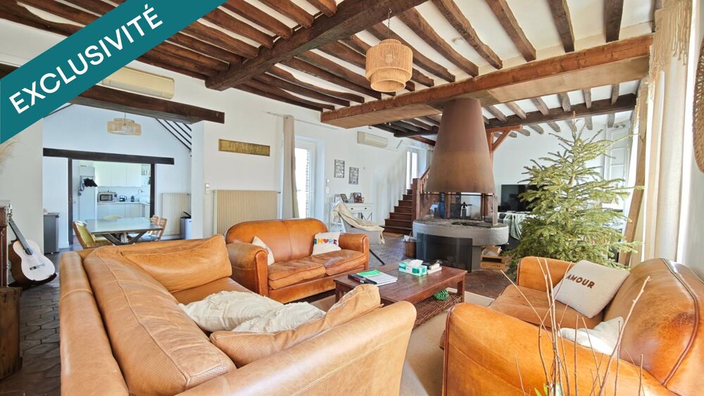 Ancien corps de ferme de 296m²  5 chambres - À 12 min de Sens