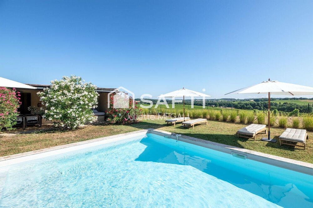 Grange dexception rénovée avec vue panoramique, au coeur de lEntre-deux-Mers