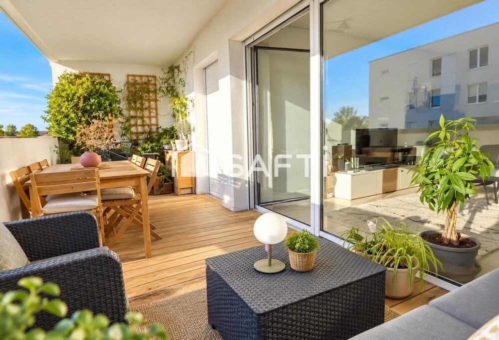 À Bègles  Beau T3 avec terrasse dans résidence récente