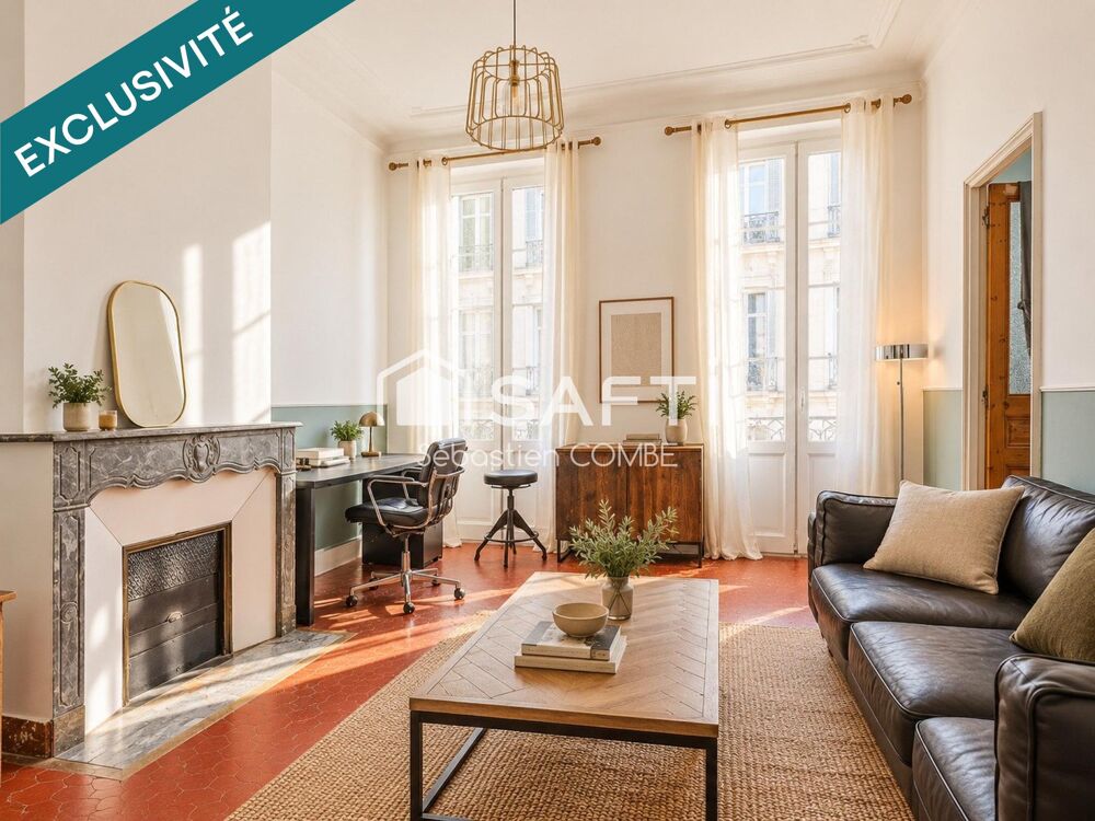 Vente Appartement T3 de charme entièrement rénové Marseille 6