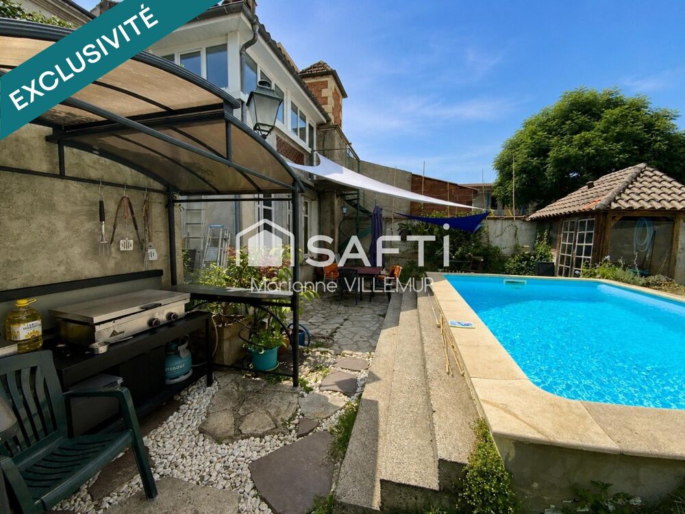 Maison centre d'Agen avec jardin, piscine, garage et cave