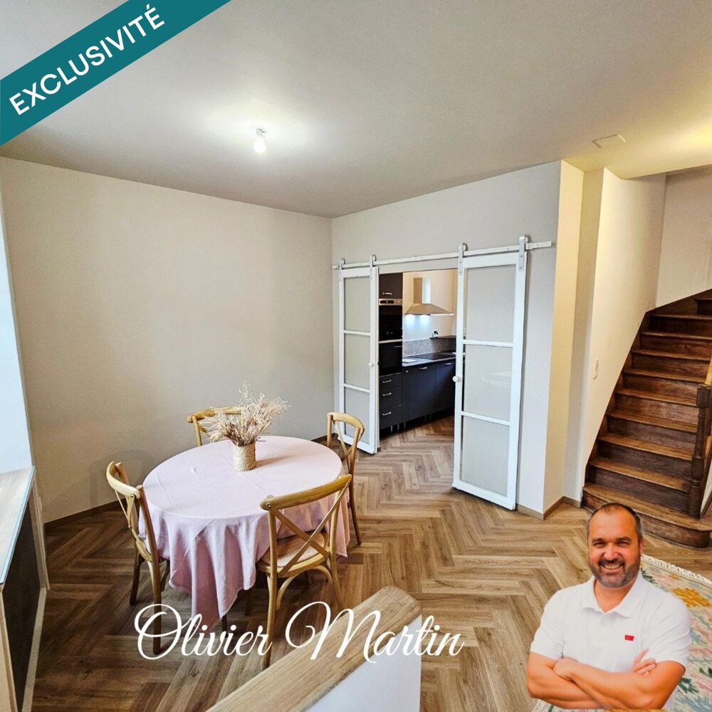 Vente Maison Maison de bourg entièrement rénovée – 109 m² - 3 chambres  avec jardin, terrasse et garage Conlie