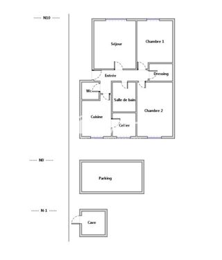  Appartement � vendre 3 pi�ces 62 m�