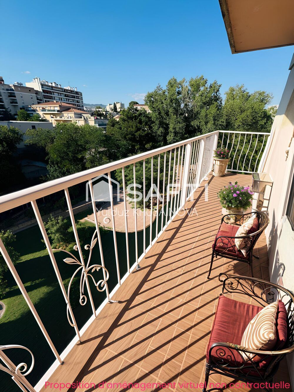 Vente Appartement T3/4 AVEC BALCON ET VUE DÉGAGÉE / RESIDENCE SECURISÉE / PLACES DE PARKINGS EXTERIEURS LIBRE Marseille 13
