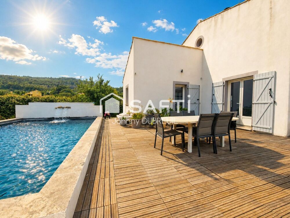 MISON DE PLAIN-PIED 168 m²  5 CHAMBRES  PISCINE  TERRAIN 1 200 m²