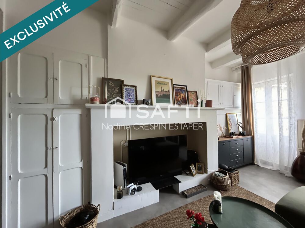 Vente Maison R2ALVILLE, entre Montauban et Caussade– Maison de village rénovée, 3 chambres, aucun travaux ! Realville