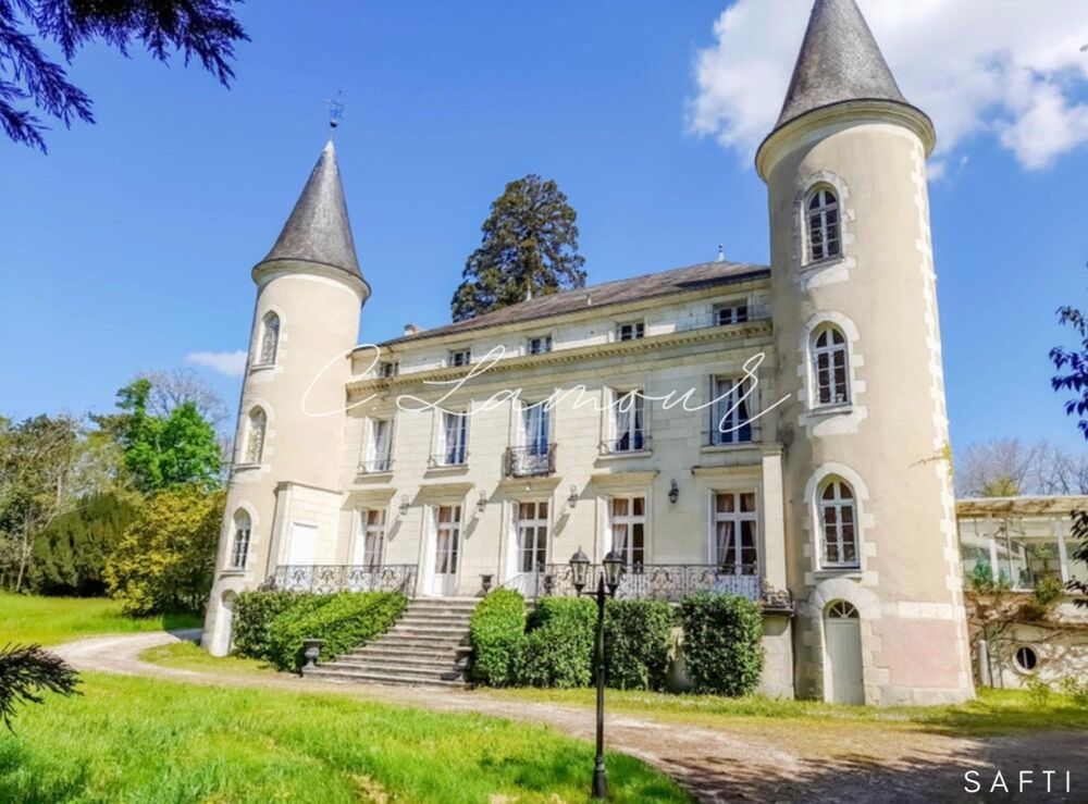 Château XIXe de 1100m2 avec maison de gardien et dépendances