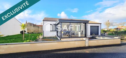   Plain-pied contemporain au calme,  deux pas du centre et des plages. Maison - 5 pice(s) - 74 m