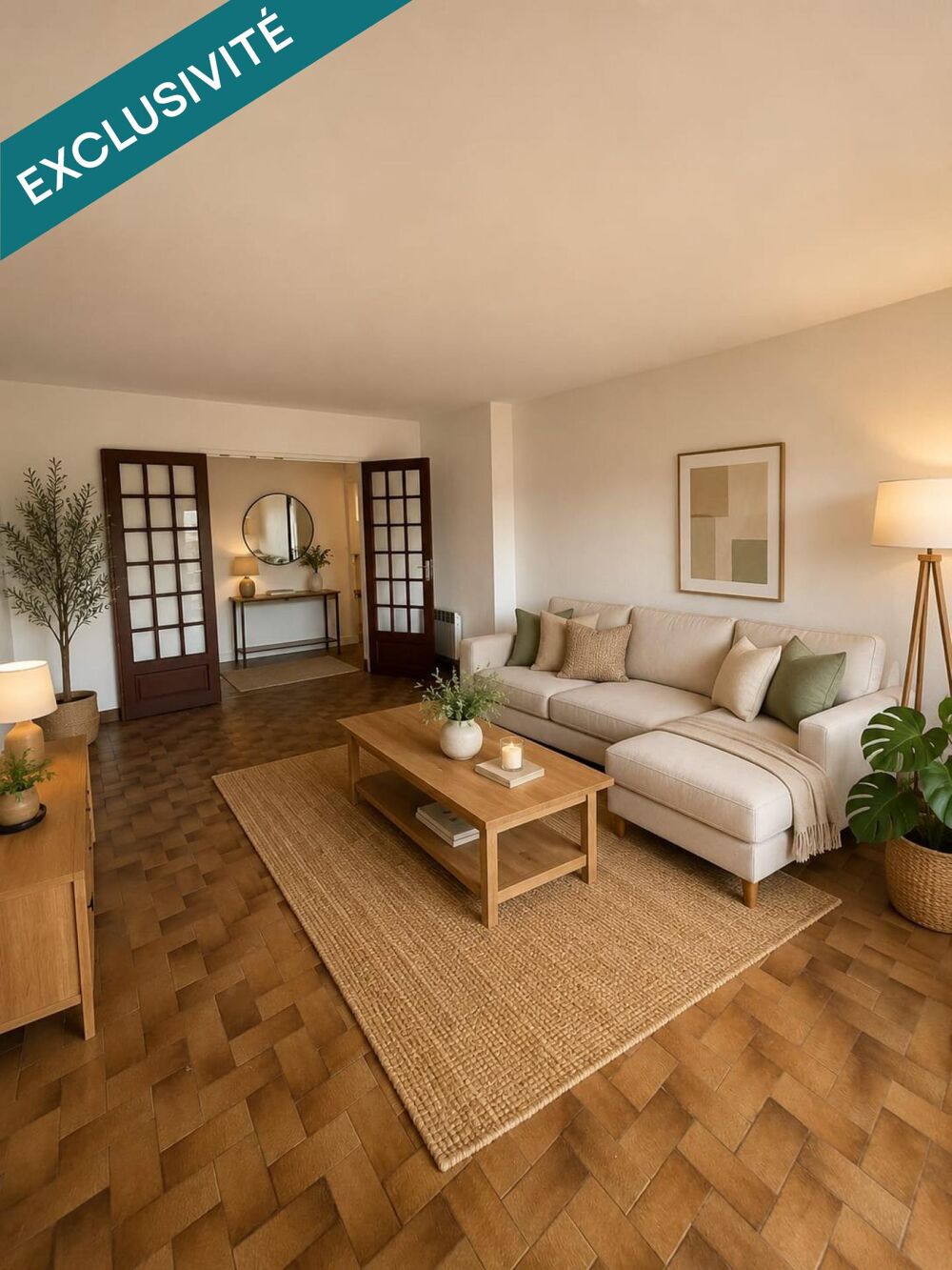 Appartement T2 de 53m² avec balcon et place de parking