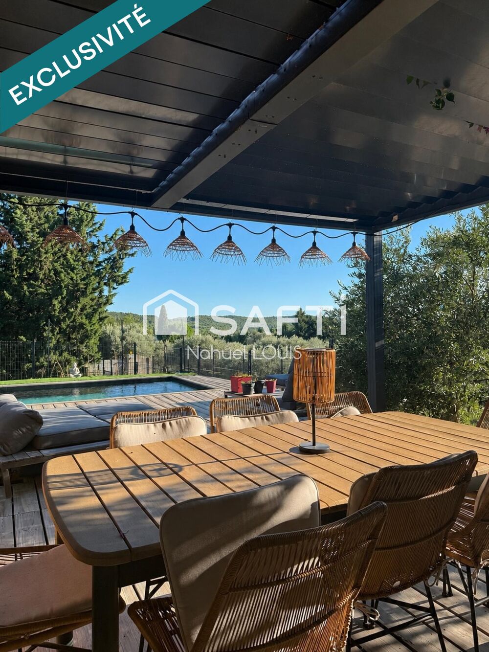 Vente Maison Maison récente avec piscine & vue imprenable sur les oliviers La fare-les-oliviers