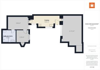  Appartement à vendre 2 pièces 53 m²