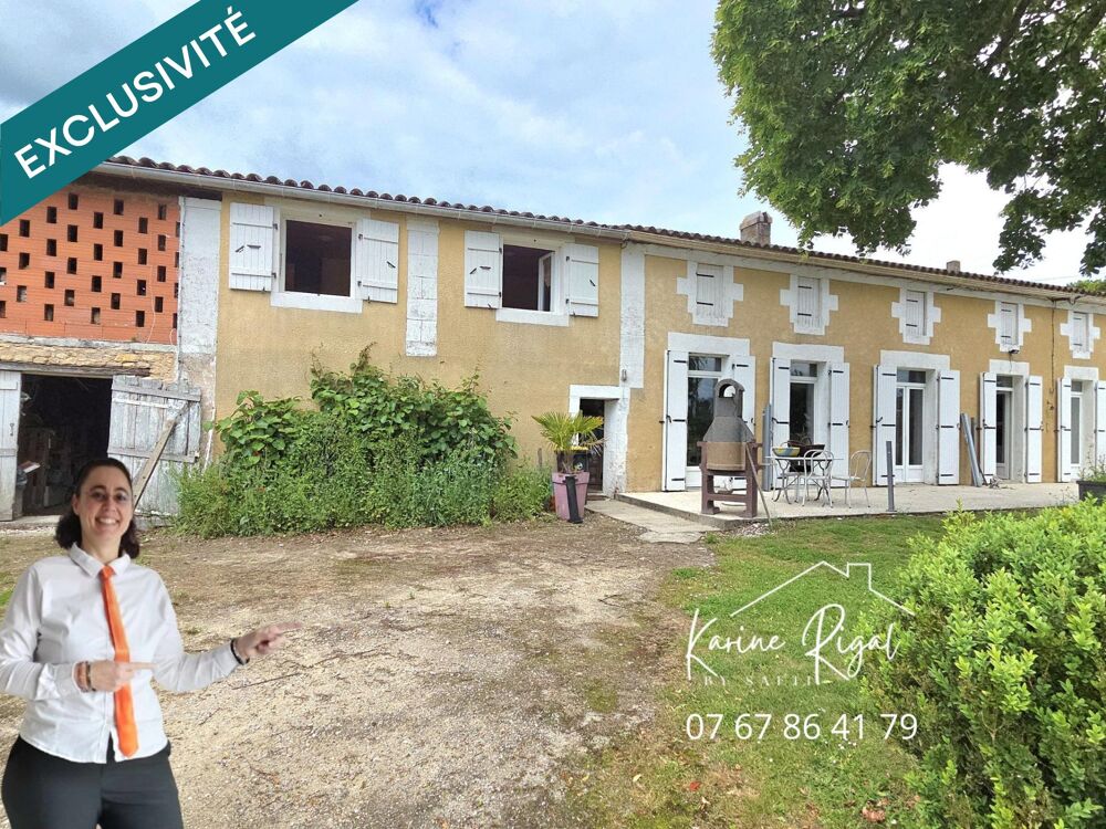 maison en pierre, 6 chambres, depandances, grand terrain