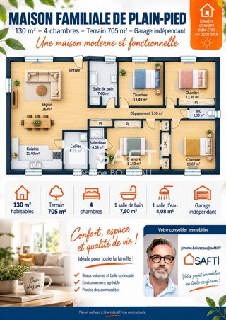  Maison à vendre 5 pièces 130 m²