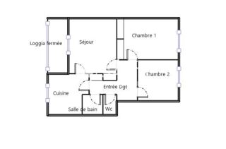  Appartement à vendre 3 pièces 56 m²