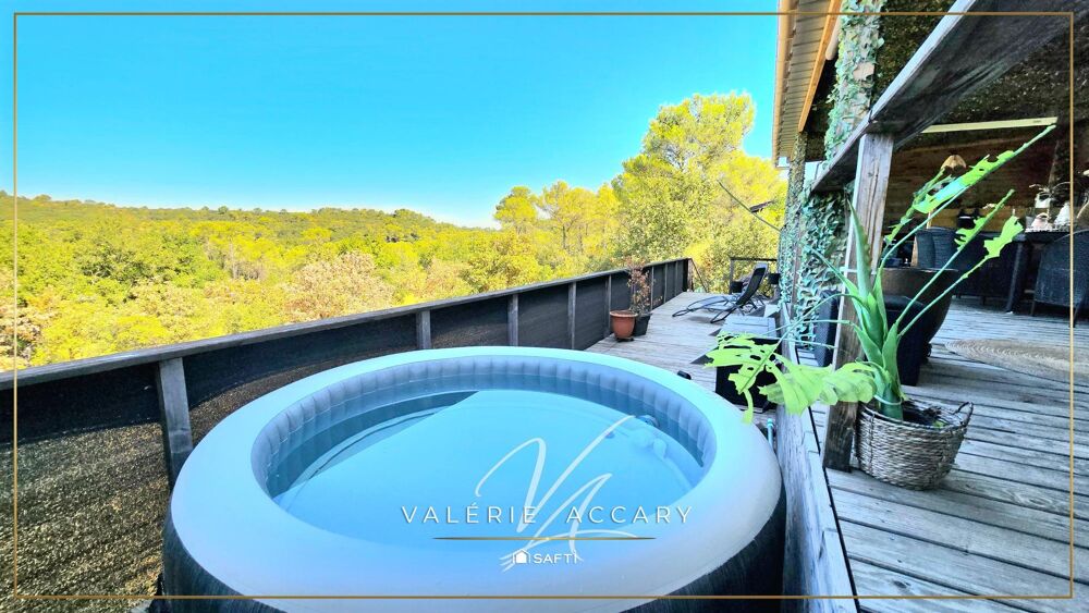 Vente Terrain Rocbaron : Mobil home T4 de 57 m² sur un terrain de 290 m² avec terrasse de 100 m², spa, cave de 30 m²... Rocbaron