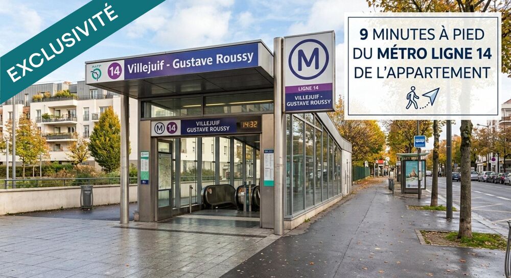 4 pièces traversant, zéro travaux, parking & cave, à 10 min à pied du métro ligne 14 !