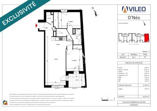  Appartement � vendre 3 pi�ces 62 m�