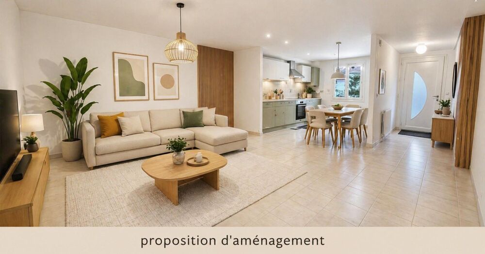Vente Maison Maison 90m², 5p, 4 chambres, vivable de plain-pied, sous-sol total Crepy-en-valois